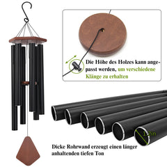 ASTARIN wind chime hanging in a garden setting