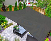 AsterOutdoor Sun Shade Sail Rectangle 10' x 10' in Graphite