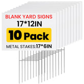 AstrivixDD 10 Pack Yard Signs front view with metal stakes
