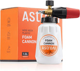 AstroAI Foam Cannon front view with 1L bottle
