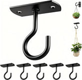 ASZUNE 2.5In ceiling hook black front view