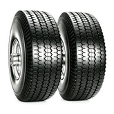 Atlantic 10-Inch solid PU wheel front view with grass pattern