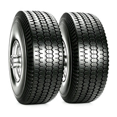 Atlantic 10-Inch solid PU wheel front view with grass pattern
