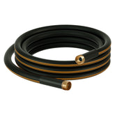 Atlantic 20 ft heavy duty garden hose black with brass connectors