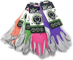 Atlas Glove NT370 nitrile garden gloves front view in assorted colors