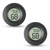 Atogou Mini Hygrometer and Thermometer black model front view