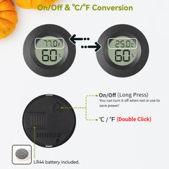 Atogou Mini Hygrometer in a jar demonstrating in-use application