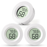 Atogou Mini Hygrometer & Thermometer front view, white