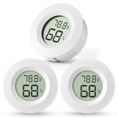 Atogou Mini Hygrometer & Thermometer front view, white