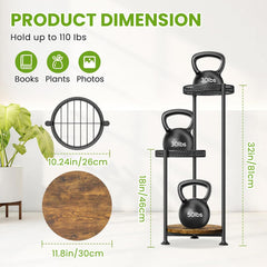 Atpddpey 3 Tier Corner Plant Stand in a living room setup with plants