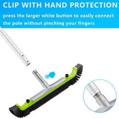 Attachment clip feature of Sepetrel pool brush