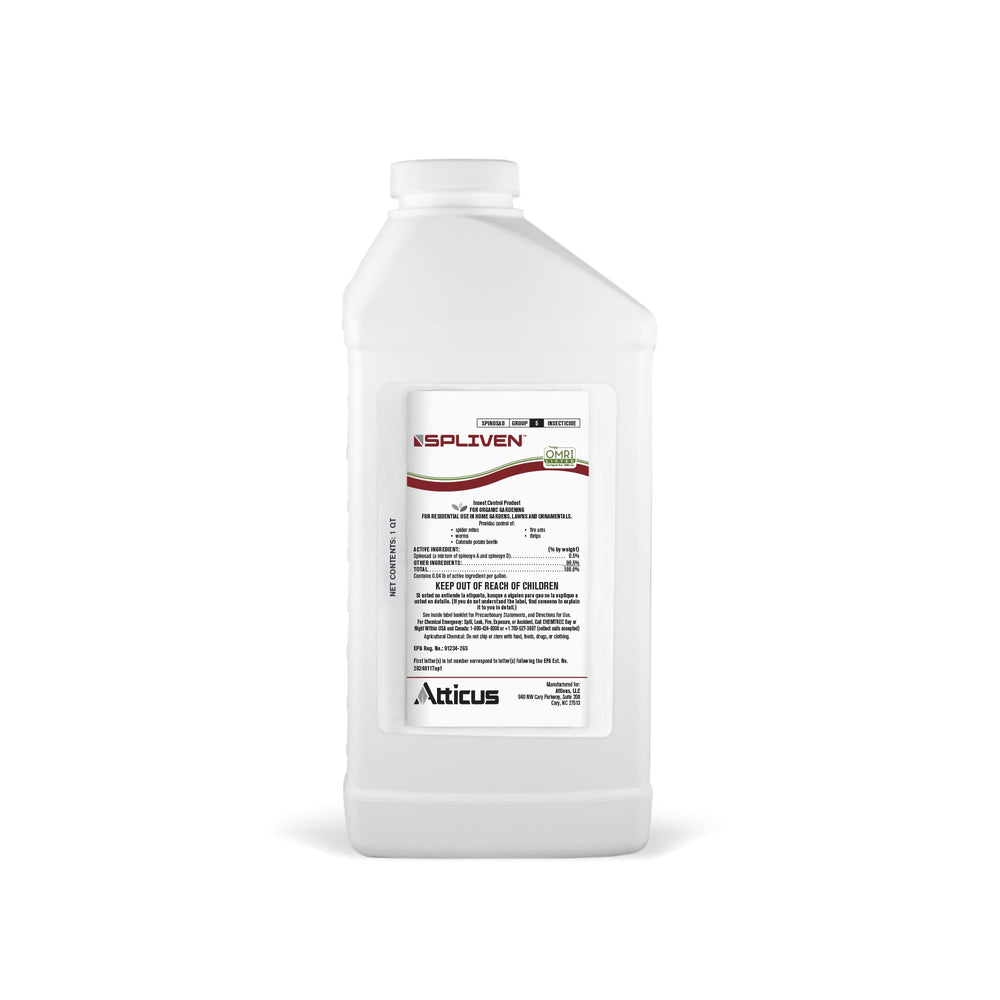 Atticus Spliven Organic Insecticide 32oz bottle front view