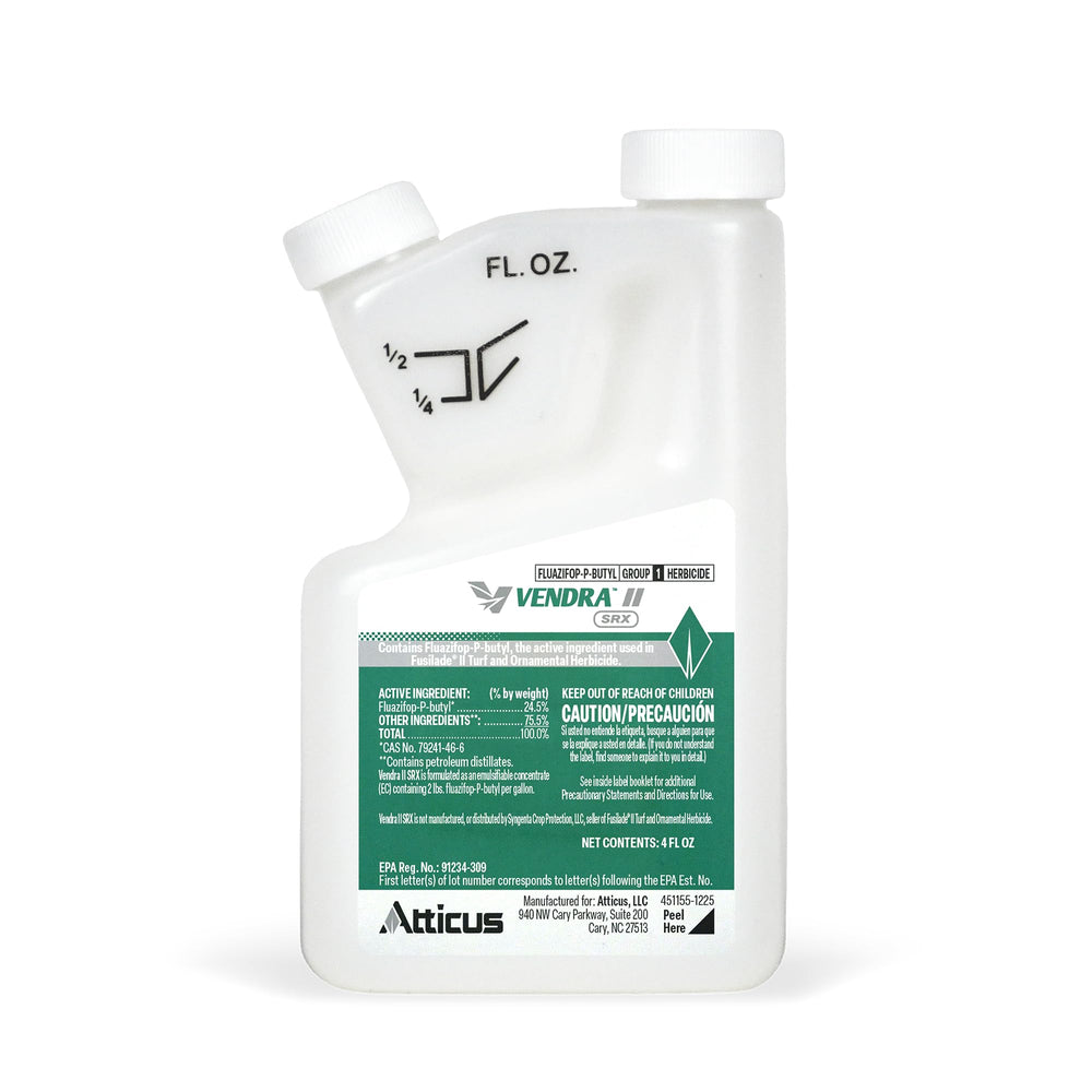 Atticus Vendra II SRX Herbicide 4oz bottle front view