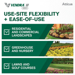 Atticus Vendra II SRX Herbicide being applied in a garden