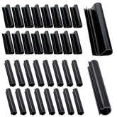 Aulock 48 Pack Winter Pool Cover Clips in black, front view