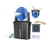 Ausic 9L Bucket Portable Misting Fan front view