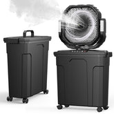Ausic Outdoor Misting Fan black model front view
