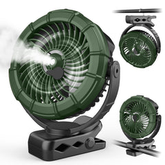 Ausic Portable Misting Fan front view in green