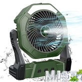 Ausic Portable Misting Fan green model front view