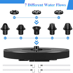 AUTGA Solar Fountain Pump 2.5W in bird bath
