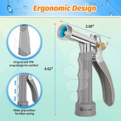 AUTOMAN adjustable high pressure garden hose nozzle side view