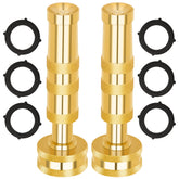 AUTOMAN Brass Hose Nozzle front view showing solid brass construction