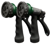 AUTOMAN Garden Hose Nozzle 2 Pack front view with adjustable patterns