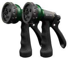 AUTOMAN Garden Hose Nozzle 2 Pack front view with adjustable patterns