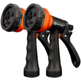 AUTOMAN Garden Hose Nozzle front view, orange color