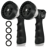 AUTOMAN Garden Hose Nozzle front view with adjustable spray patterns