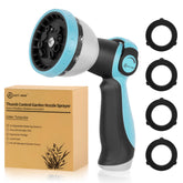 AUTOMAN Garden Hose Nozzle front view with turquoise finish