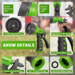 AUTOMAN Garden Hose Nozzle with water spray in action