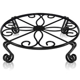 Autopromake 12-inch plant stand side view with black finish