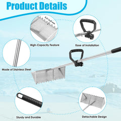 Auxiliary handle installation process for the AshKiz Sand Flea Rake