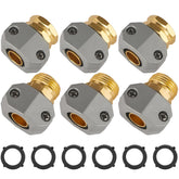 AuySier Garden Hose Repair Kit packaging with connectors and clamps
