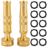 AuySier Heavy Duty Brass Hose Nozzle front view