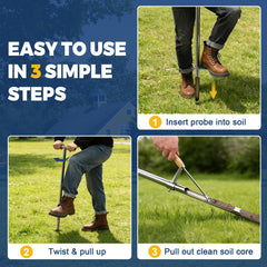 AUZEKER soil sampling tool in a garden setting