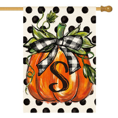 AVOIN colorlife Monogram Letter S House Flag 28x40 inch front view