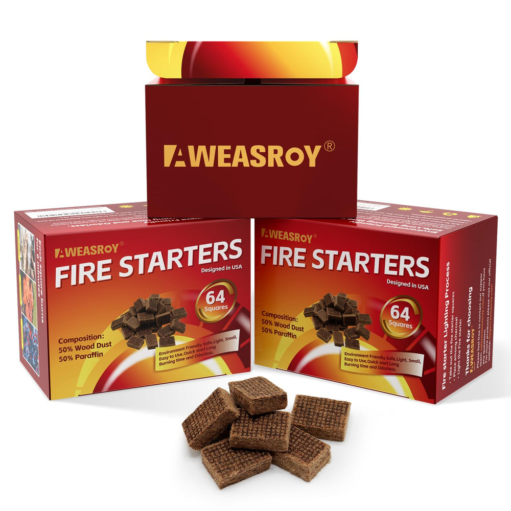 AWEASROY Fire Starters 192 count package front view