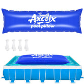Axcoix 4x15 Ft pool pillow front view in blue