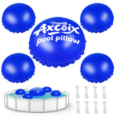 Axcoix 5FT pool pillow blue model front view