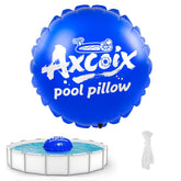 Axcoix 5x5 FT Pool Pillow front view, blue