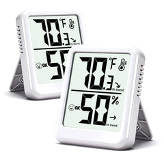 Ayawiss Digital Indoor Thermometer Hygrometer front view showing display