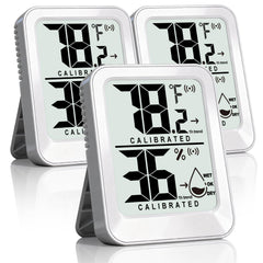 AyayaBoss 3 Pack Indoor Thermometer Hygrometer front view