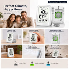 AyayaBoss thermometer with adhesive tape for wall mounting