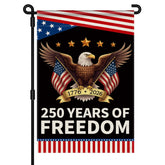 Aymolas 250th Anniversary USA Garden Flag front view 12x18 inch