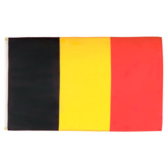 AZ FLAG Belgium Flag 5x8 ft front view with vibrant colours