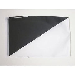AZ FLAG Black and White Diagonally Divided Flag, 12x18 in front view