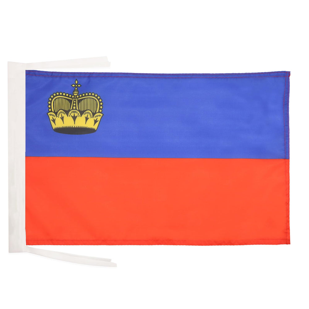 AZ FLAG Liechtenstein Flag front view with reinforced edges