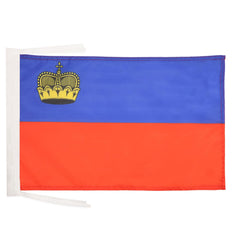 AZ FLAG Liechtenstein Flag front view with reinforced edges